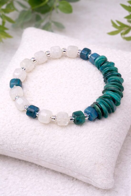 Dabīgo pērļu rokassprādze "Jūras Elpa"